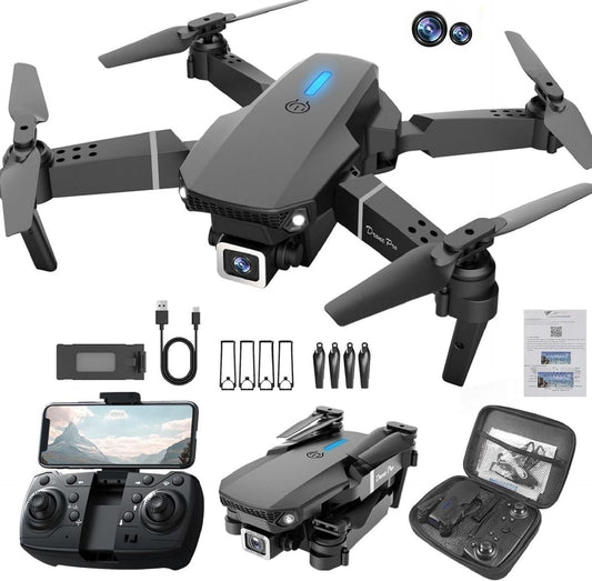 E88 Pro Max 4K WiFi FPV Drone with Brushless Motor & Foldable Arms drone Drone