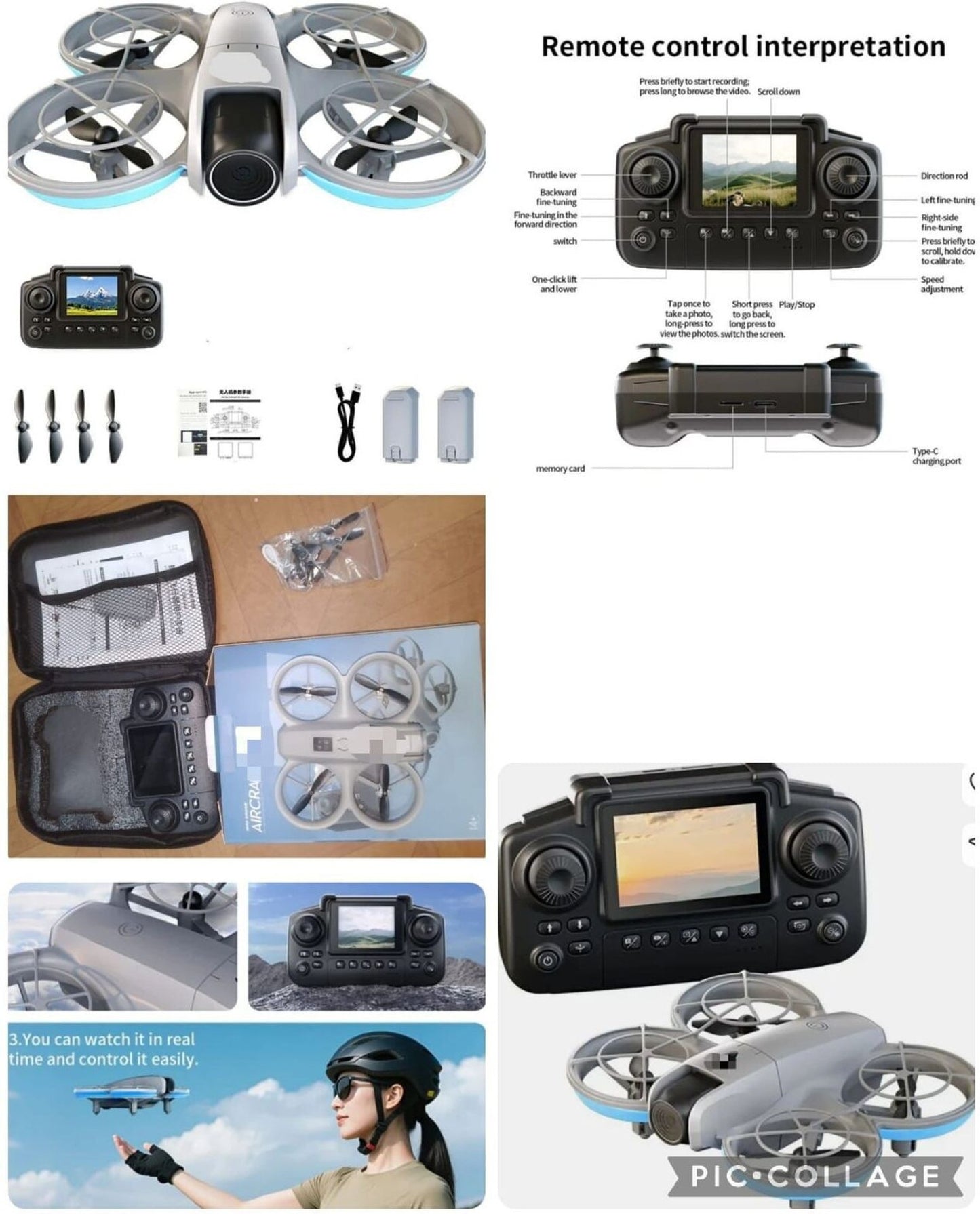 infinityhub 4K HD Foldable Camera Drone with FPV Live View, Remote Controller, 360° Flips Drone
