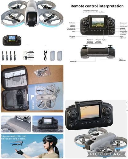infinityhub 4K HD Foldable Camera Drone with FPV Live View, Remote Controller, 360° Flips Drone