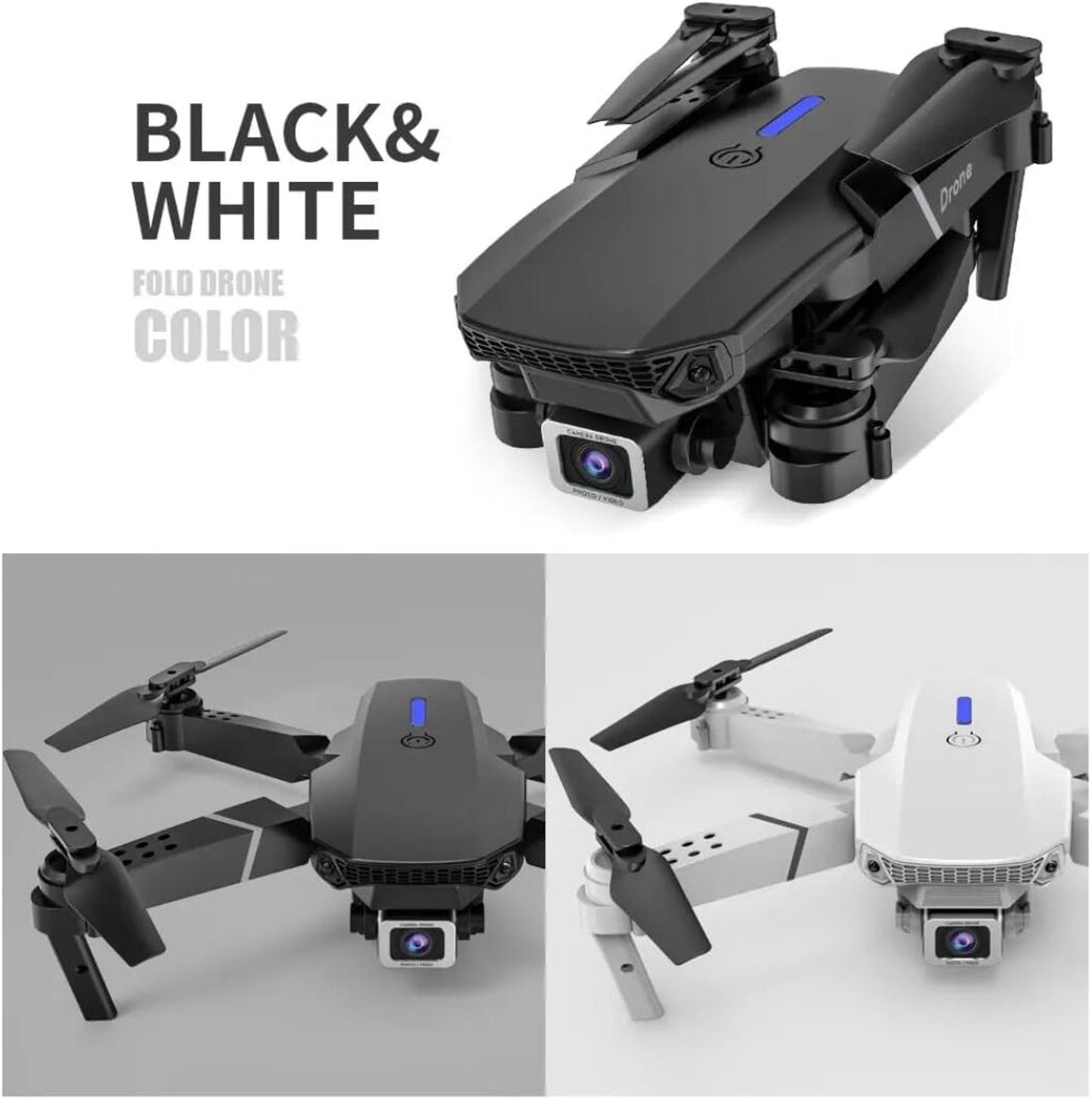 E88 Pro Max 4K WiFi FPV Drone with Brushless Motor & Foldable Arms drone Drone